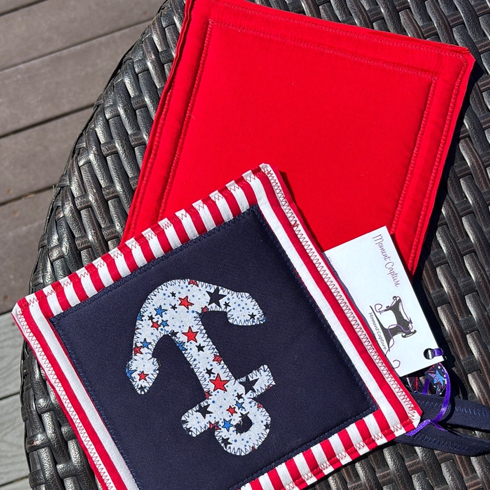 Individual Patriotic Pot Holder